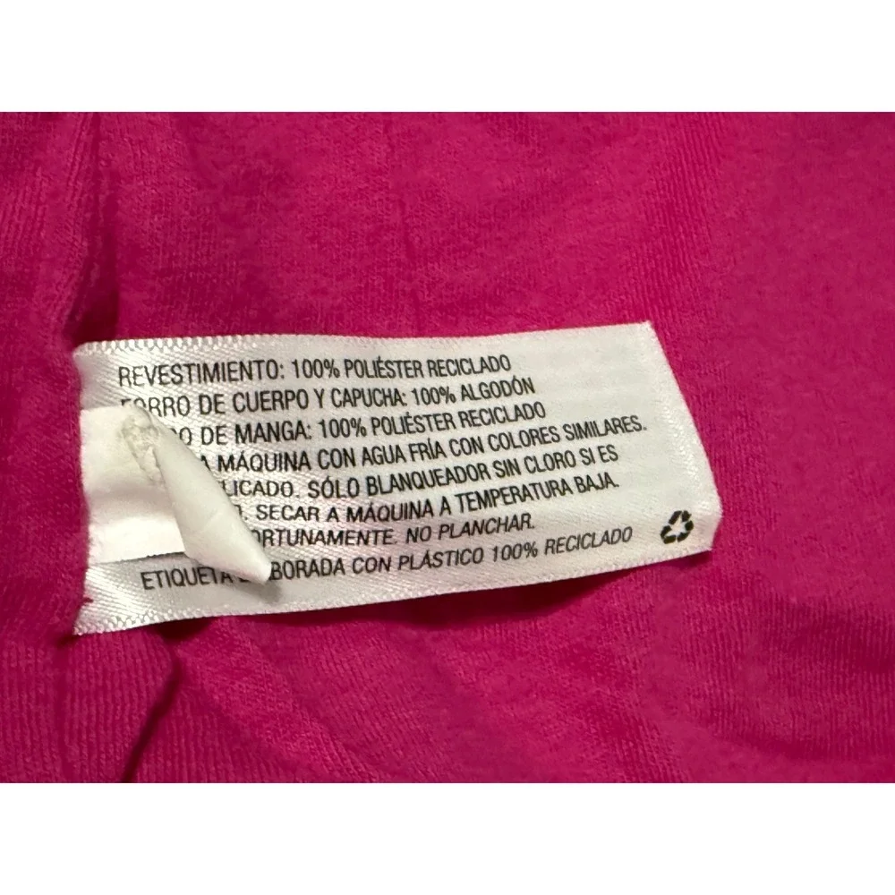 Cat & Jack Girls Pink Tie Dye Windbreaker Hooded Jacket Magenta Size M 7/8